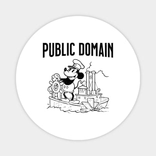 Steamboat Willie Public Domain Magnet